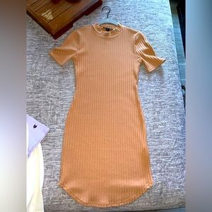 Nude Ribbed Dress
